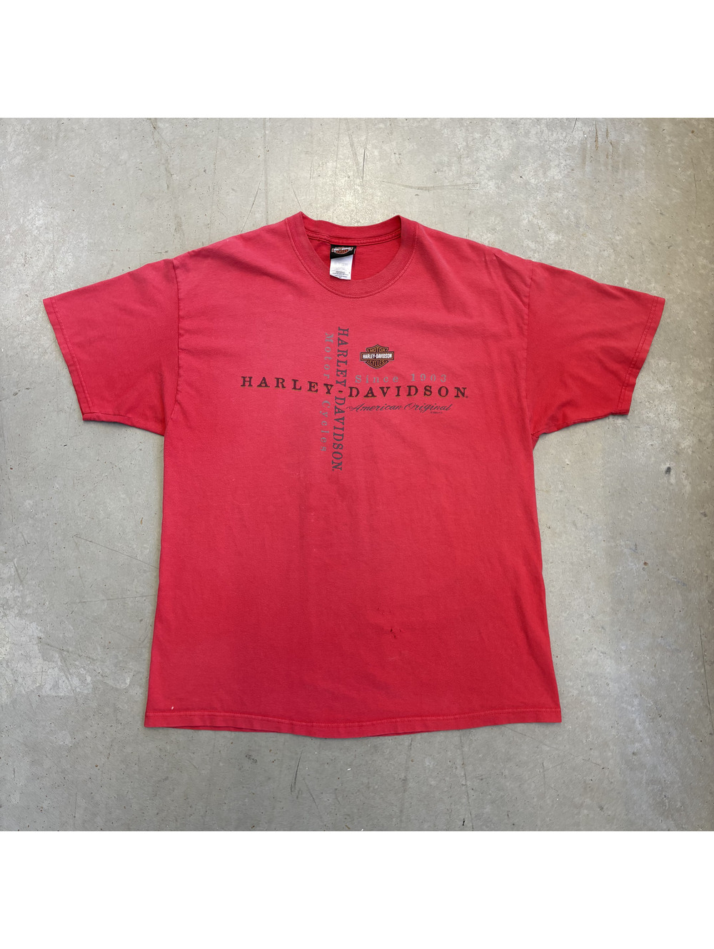 Vintage 2000s Harley Davidson Motorcycles Graphic T-Shirt Extra Large Red